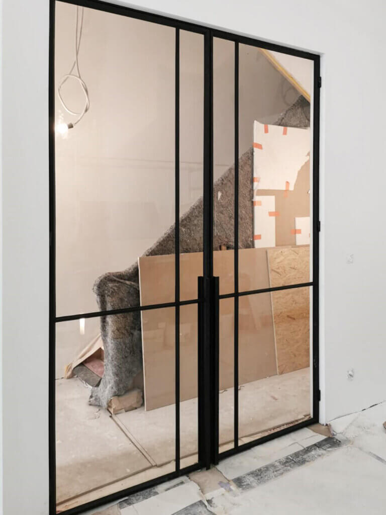 impliceren geschenk Rustiek Stalen deuren met glas, volledig op maat | Pglas, interieurglas
